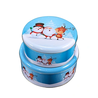 round metal gift box